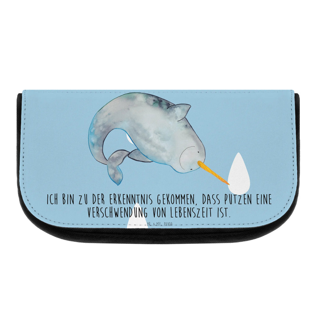 Cosmetics bag Narwhal Schminktäschchen, kosmetik beutel, Waschtasche, toilettenbeutel, kleines Täschchen, reise kosmetiktasche, utensilientasche, zubehörtasche, kulturtäschchen, reiseschminktasche, Necessaire, Reisenecessaires, bad tasche, hygiene tasche, Kosmetiktasche, Kulturbeutel, Beautybag, Waschbeutel, kosmetiktäschchen, beauty case, Toilettentasche, beauty tasche, Make-Up Bag, Organizer Tasche, Kulturtasche, Schminkbeutel, Beauty Bag, Schminktasche, Meerestiere, Urlaub, Meer, Wal, Aufräumen, Putzen, Kinderzimmer, Hausfrau, Narwal, Junggesellin