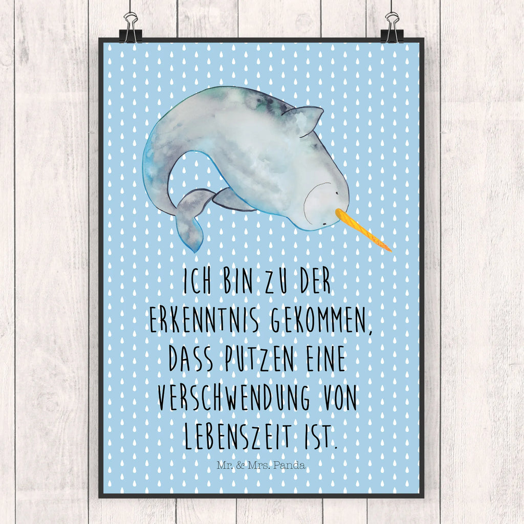 Plakat Narwal Wanddekoration, wandkunst, Wandposter, drucke, Bild für Wand, Posterdruck, Deko Bild, wanddeko, grafikposter, Kunstdruck, Designposter, kunstposter, Poster, Plakat, Bild, kunst für die wand, wanddruck, Wandbild, Mr. & Mrs. Panda Poster, kunstdruck poster, Wanddeko Bild, Wandschmuck, Urlaub, Meerestiere, Meer, Hausfrau, Junggesellin, Putzen, Aufräumen, Kinderzimmer, Narwal, Wal