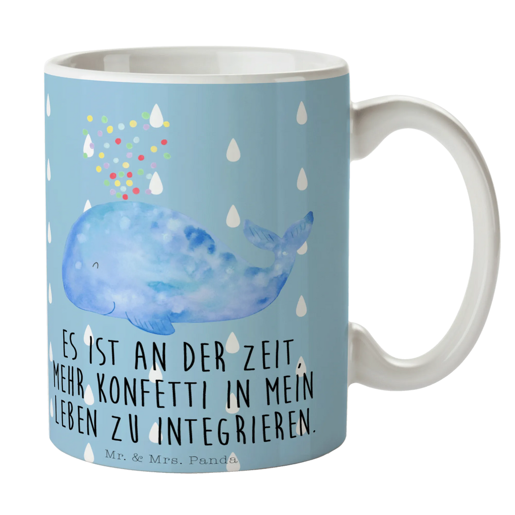 Mug whale confetti Tasse, Kaffeetasse, Teetasse, Becher, Kaffeebecher, Teebecher, Keramiktasse, Porzellantasse, Büro Tasse, Geschenk Tasse, Tasse Sprüche, Tasse Motive, Kaffeetassen, Tasse bedrucken, Designer Tasse, Cappuccino Tassen, Schöne Teetassen, Meerestiere, Meer, Urlaub, Wal, Konfetti, Wale, Motivation, Neuanfang, Trennung, Diät, Abnehmen, Neustart, Lebensabschnitt, Geburtstag