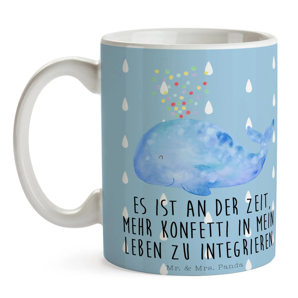 Mug whale confetti Tasse, Kaffeetasse, Teetasse, Becher, Kaffeebecher, Teebecher, Keramiktasse, Porzellantasse, Büro Tasse, Geschenk Tasse, Tasse Sprüche, Tasse Motive, Kaffeetassen, Tasse bedrucken, Designer Tasse, Cappuccino Tassen, Schöne Teetassen, Meerestiere, Meer, Urlaub, Wal, Konfetti, Wale, Motivation, Neuanfang, Trennung, Diät, Abnehmen, Neustart, Lebensabschnitt, Geburtstag