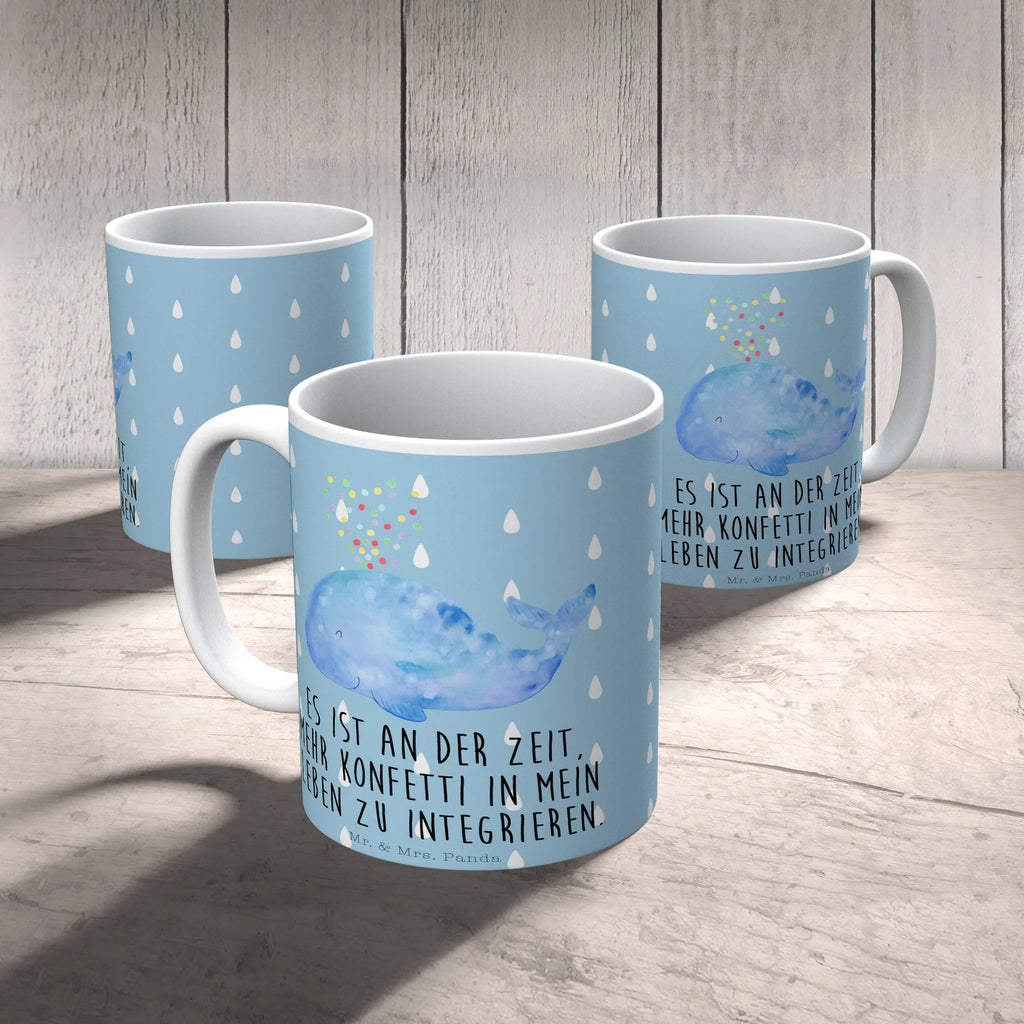 Mug whale confetti Tasse, Kaffeetasse, Teetasse, Becher, Kaffeebecher, Teebecher, Keramiktasse, Porzellantasse, Büro Tasse, Geschenk Tasse, Tasse Sprüche, Tasse Motive, Kaffeetassen, Tasse bedrucken, Designer Tasse, Cappuccino Tassen, Schöne Teetassen, Meerestiere, Meer, Urlaub, Wal, Konfetti, Wale, Motivation, Neuanfang, Trennung, Diät, Abnehmen, Neustart, Lebensabschnitt, Geburtstag