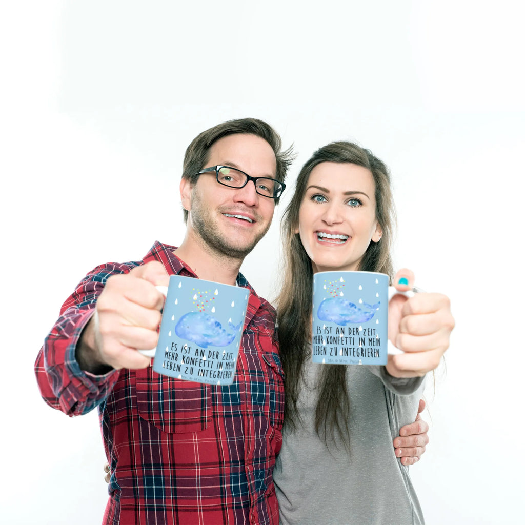 Mug whale confetti Tasse, Kaffeetasse, Teetasse, Becher, Kaffeebecher, Teebecher, Keramiktasse, Porzellantasse, Büro Tasse, Geschenk Tasse, Tasse Sprüche, Tasse Motive, Kaffeetassen, Tasse bedrucken, Designer Tasse, Cappuccino Tassen, Schöne Teetassen, Meerestiere, Meer, Urlaub, Wal, Konfetti, Wale, Motivation, Neuanfang, Trennung, Diät, Abnehmen, Neustart, Lebensabschnitt, Geburtstag