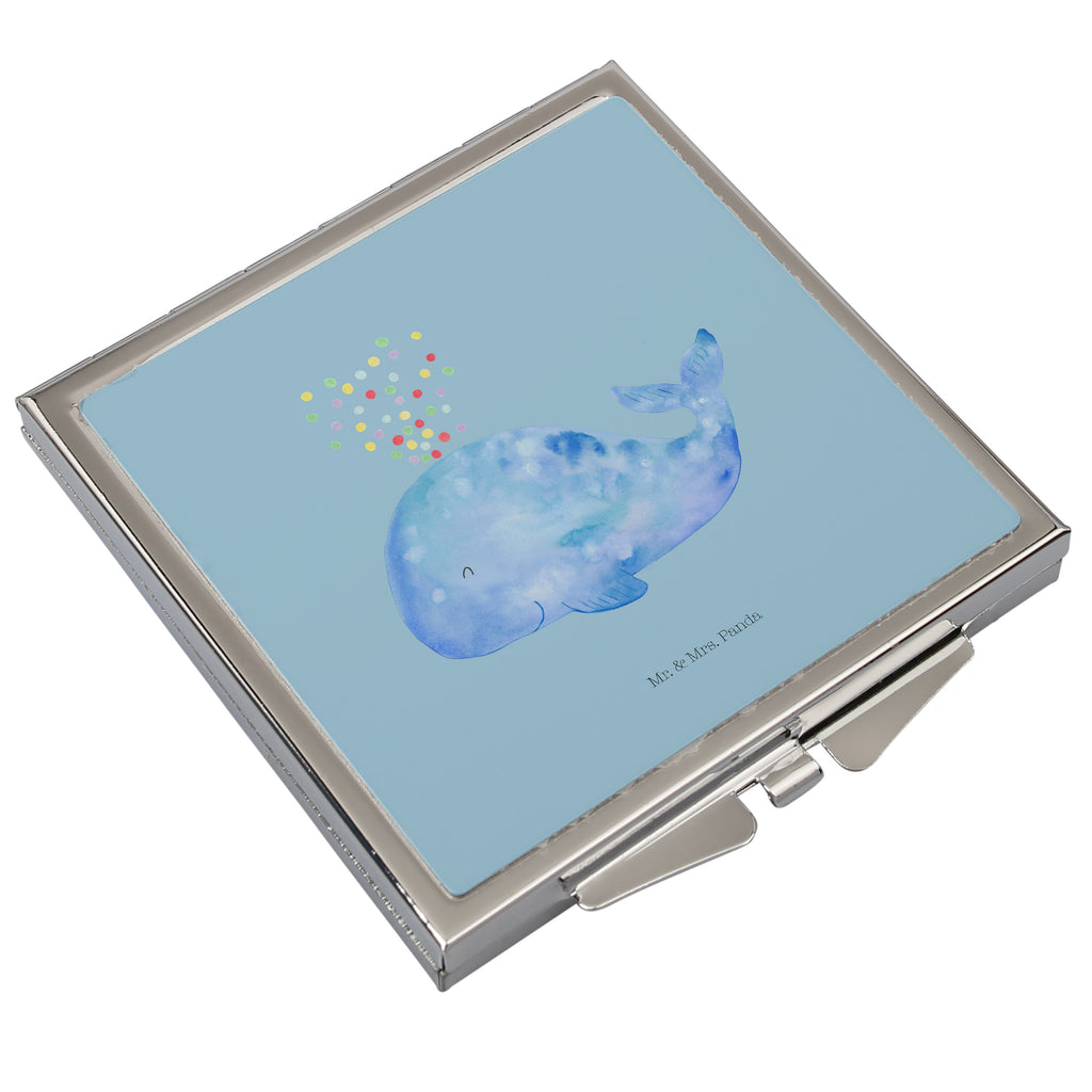 Handbag mirror whale confetti make up, square, handbag, mirror, silver, make-up mirror, Seafood, aquatic animals, ocean, sea, fish, shells, corals, reef, whale, narwhal, sea urchin, lobster, platypus, turtle, manatee, crocodile, orca, shrimp, gifts for seafood lovers, water world, underwater animals, underwater world, vacation, deep sea, seafood fans, gift ideas, seafood decoration, seafood posters, new beginning, confetti, diet, separation, period of life, Whale, birthday, losing weight, motivation, whales, new start