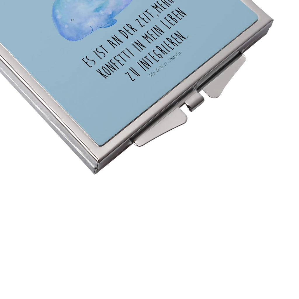 Handbag mirror whale confetti make up, square, handbag, mirror, silver, make-up mirror, Seafood, aquatic animals, ocean, sea, fish, shells, corals, reef, whale, narwhal, sea urchin, lobster, platypus, turtle, manatee, crocodile, orca, shrimp, gifts for seafood lovers, water world, underwater animals, underwater world, vacation, deep sea, seafood fans, gift ideas, seafood decoration, seafood posters, new beginning, confetti, diet, separation, period of life, Whale, birthday, losing weight, motivation, whales, new start