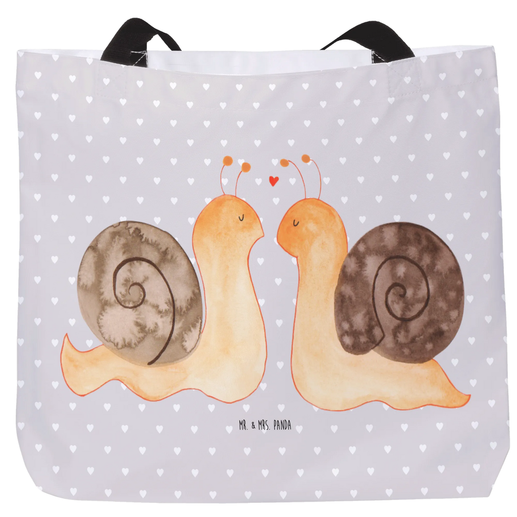 Shopper Schnecken Liebe Einkaufsbeutel, Beutel, Einkaufstasche, Strandtasche, Schulbeutel, Shopper, Tasche, Alltagstasche, Tragebeutel, Freizeittasche, Schultasche, Liebe, Partner, Freund, Freundin, Ehemann, Ehefrau, Heiraten, Verlobung, Heiratsantrag, Liebesgeschenk, Jahrestag, Hocheitstag