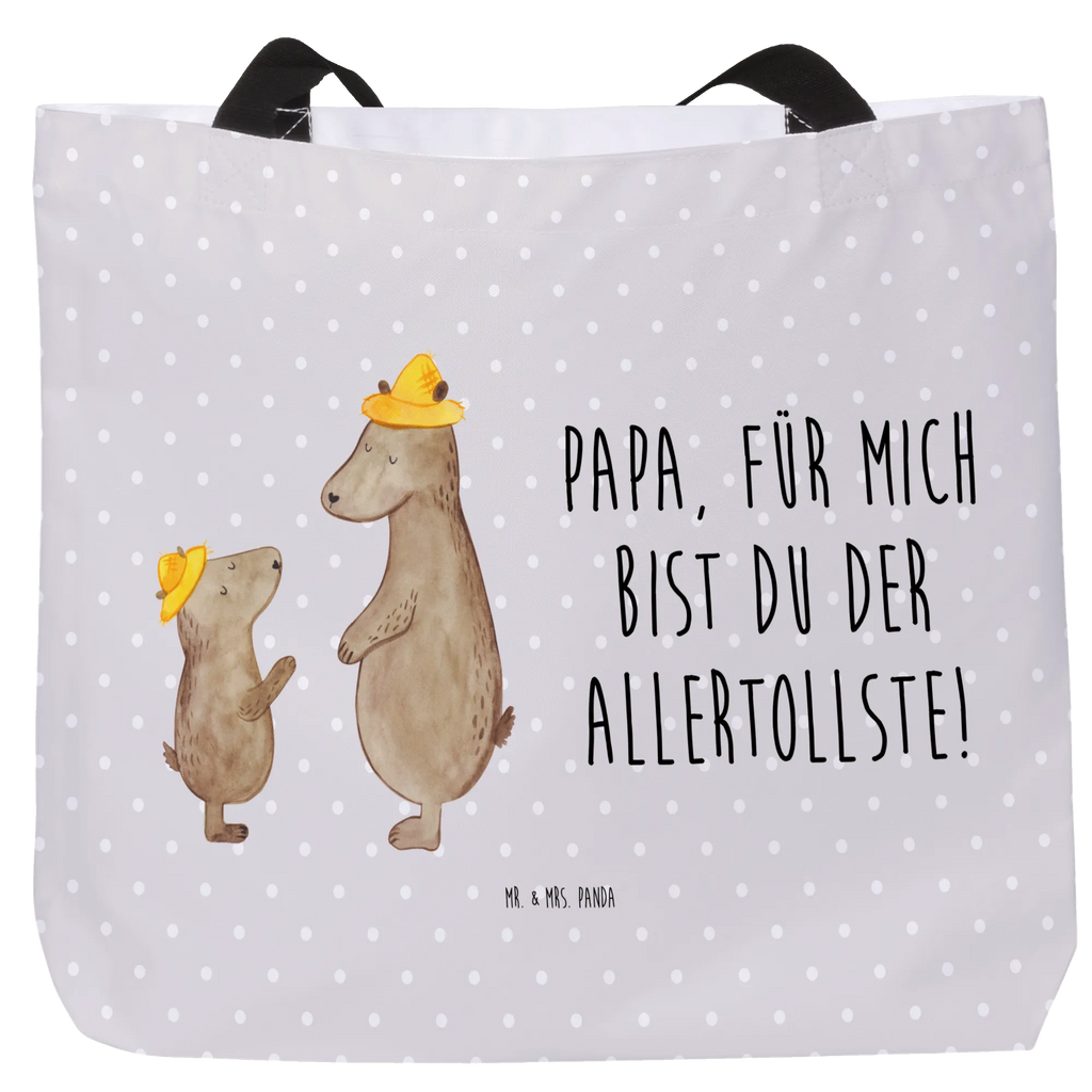 Shopper Bären mit Hut Shopper, Alltagstasche, XXL Tasche, Ausflug, Beutel, Tüte, Einkaufsbeutel, Freizeittasche, Stofftasche, Schultertasche, Einkaufstasche, Strandtasche, Tragebeutel, XL, Schultasche, Schulbeutel, Oma, Schwester, Mama, Bruder, Papa, Opa, Muttertag, Vatertag, Familie, Vorbild, Söhne, Sohn, Bär, Bären, Family, Paps, Kind, Lieblingsmensch, Dad, Daddy, Vater-Sohn, Papi, Kinder, Vater