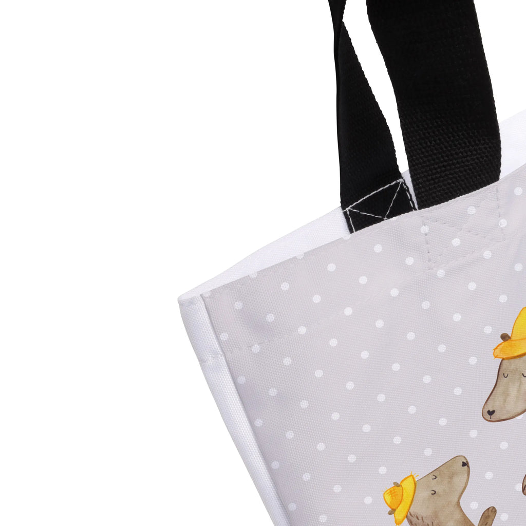 Shopper Bären mit Hut Shopper, Alltagstasche, XXL Tasche, Ausflug, Beutel, Tüte, Einkaufsbeutel, Freizeittasche, Stofftasche, Schultertasche, Einkaufstasche, Strandtasche, Tragebeutel, XL, Schultasche, Schulbeutel, Oma, Schwester, Mama, Bruder, Papa, Opa, Muttertag, Vatertag, Familie, Vorbild, Söhne, Sohn, Bär, Bären, Family, Paps, Kind, Lieblingsmensch, Dad, Daddy, Vater-Sohn, Papi, Kinder, Vater