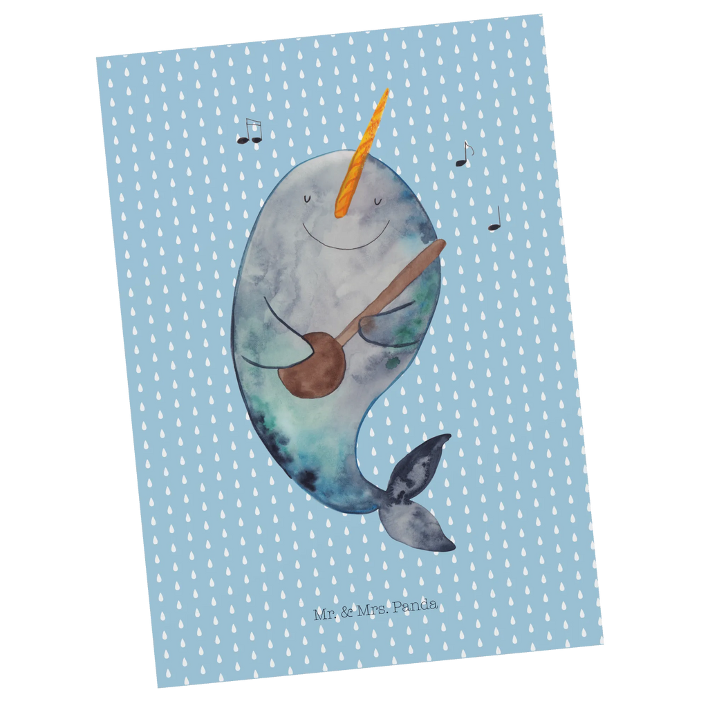 Pocztówka narwal Gitara Postkarten, spruchkarte, Designkarte, Ansichtskarten, Kunstkarten, Motivkarte, einzelkarte, Fotokarte, kunstkarte, Ansichtskarte, Postkarte, Grußkarte, bildkarte, Meerestiere, Urlaub, Meer, Narwal, Problemlösung, Tanzen, Wal, Frust, Gespräche, Probleme, Gitarre