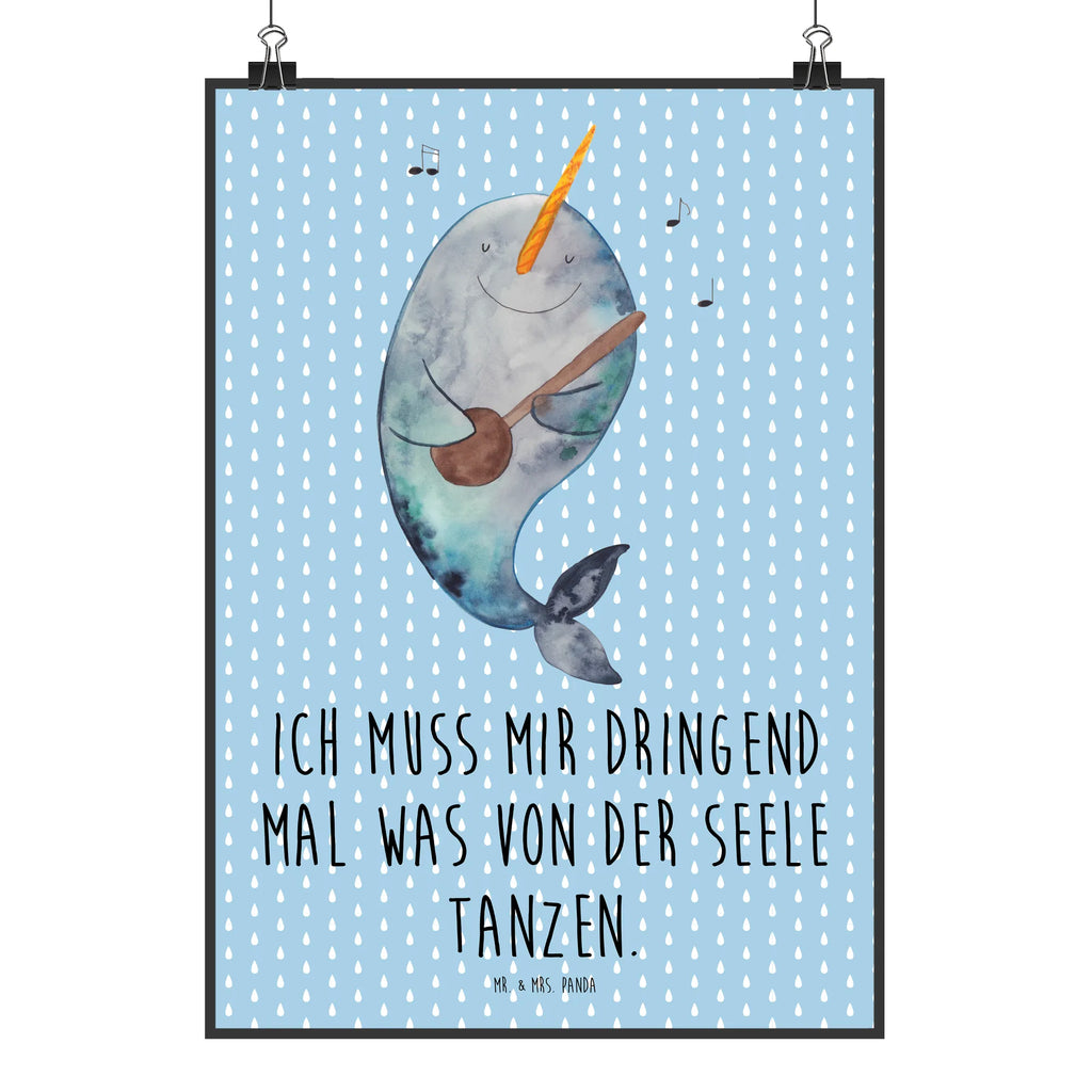 Poster Narwal Gitarre Poster, Wandbild, Deko Bild, kunst für die wand, kunstposter, Wanddekoration, Wanddeko Bild, Kunstdruck, Designposter, Mr. & Mrs. Panda Poster, wanddeko, Bild für Wand, wandkunst, grafikposter, drucke, Plakat, Bild, kunstdruck poster, Wandposter, Posterdruck, wanddruck, Wandschmuck, Meerestiere, Urlaub, Meer, Problemlösung, Tanzen, Wal, Frust, Narwal, Gitarre, Gespräche, Probleme