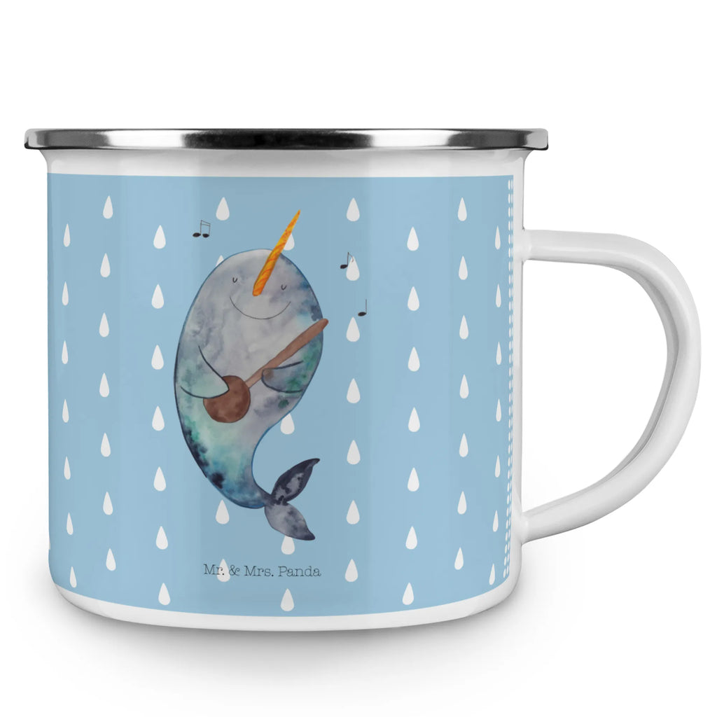 Kempingowy kubek emaliowany narwal Gitara Campingtasse, blechbecher, Teebecher, Tasse Emaille, Emaille Tasse, Campingbecher, Teetasse, wanderbecher, Reisebecher, Kaffeetasse, wandertasse, Pott, Tasse, becher emaille, Metalltasse, reisetasse, Becher, Emailletasse, Emaille Becher, Trinkbecher, emaillebecher, metallbecher, Blechtasse, Kaffeebecher, Meerestiere, Urlaub, Meer, Problemlösung, Wal, Narwal, Tanzen, Gitarre, Frust, Probleme, Gespräche