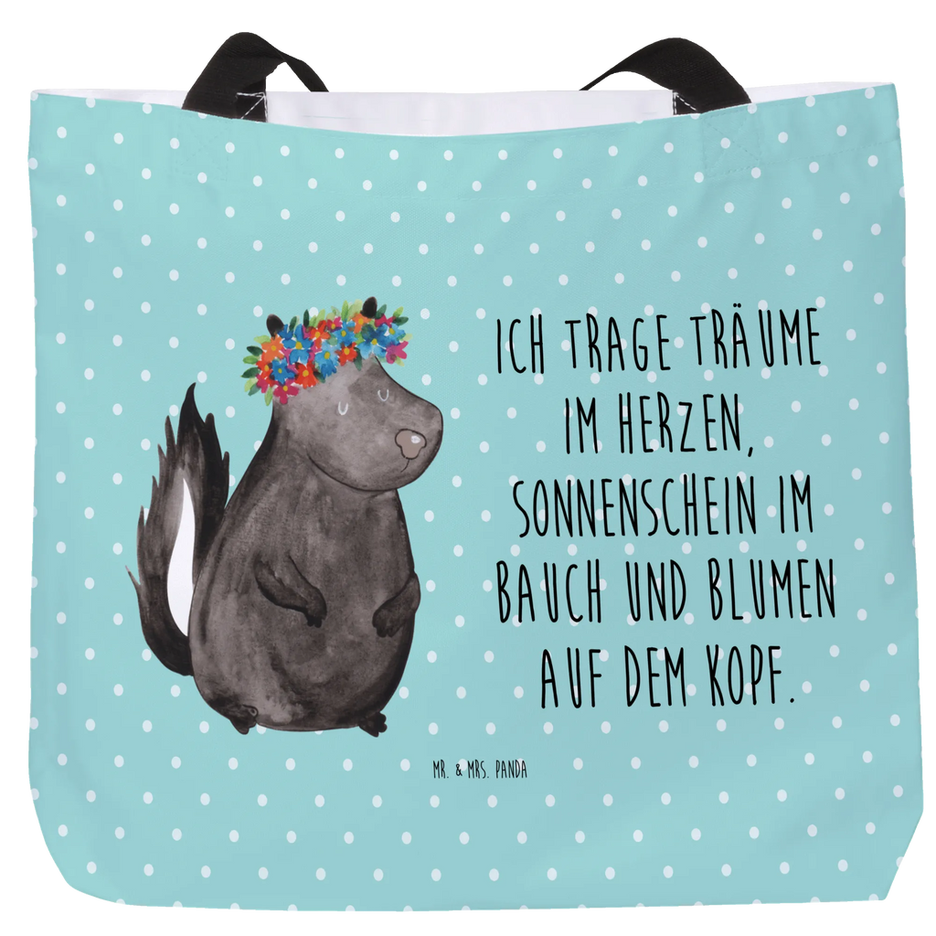Shopper skunks dziewczynka Ausflug, Einkaufstasche, Schultertasche, Tragebeutel, Einkaufsbeutel, XL, XXL Tasche, Schulbeutel, Tüte, Strandtasche, Schultasche, Beutel, Shopper, Alltagstasche, Stofftasche, Freizeittasche, Stinktier, Skunk, Stinker, Wildtier, Stinki, Yoga, Namaste, Raubtier