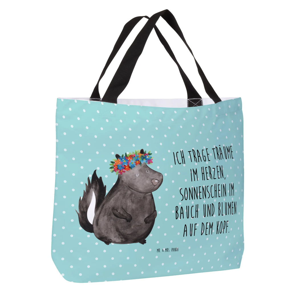 Shopper skunks dziewczynka Ausflug, Einkaufstasche, Schultertasche, Tragebeutel, Einkaufsbeutel, XL, XXL Tasche, Schulbeutel, Tüte, Strandtasche, Schultasche, Beutel, Shopper, Alltagstasche, Stofftasche, Freizeittasche, Stinktier, Skunk, Stinker, Wildtier, Stinki, Yoga, Namaste, Raubtier