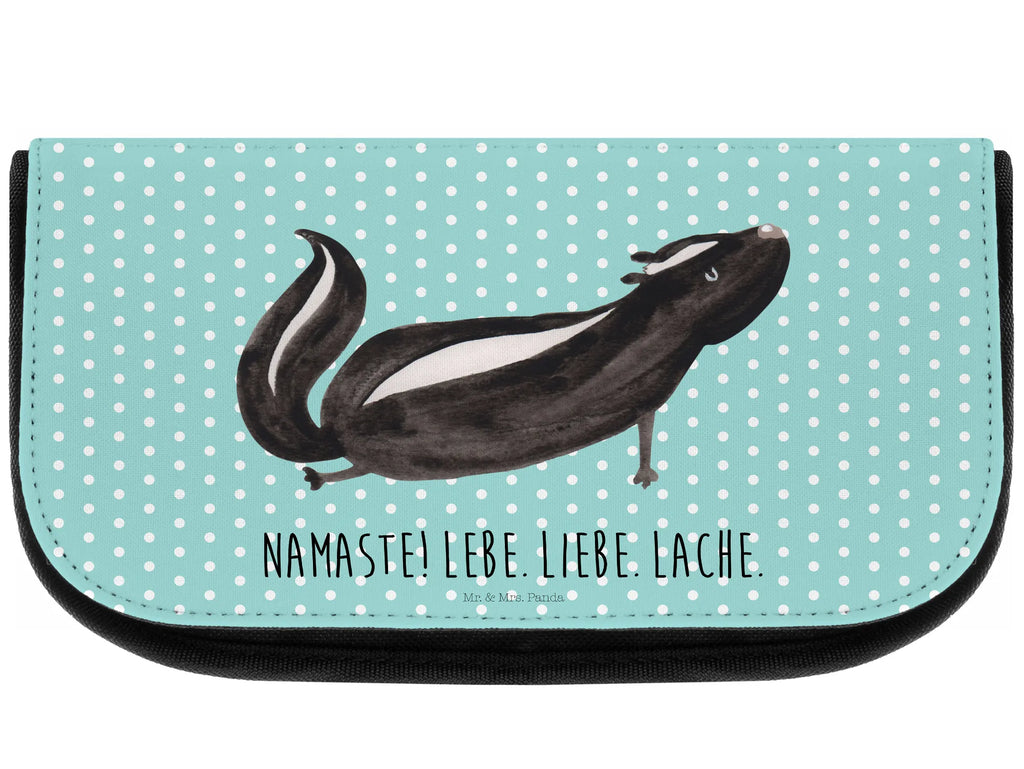 Cosmetics bag skunk yoga Wallet, Cosmetic bag, Toilet bag, Make-up bag, Cosmetics, Sludge bag, Bag, Mudflap case, Skunk, Love, Live, Predator, Namaste, Stinker, Stinky, Laugh, Wild animal, Yoga