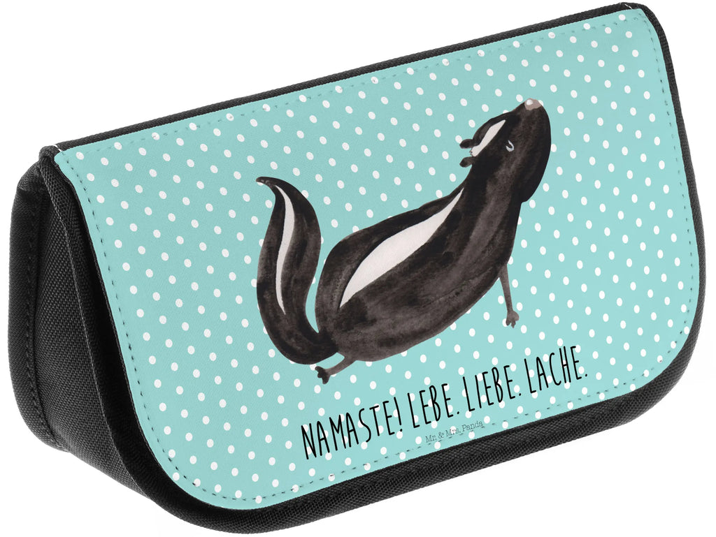 Cosmetics bag skunk yoga Wallet, Cosmetic bag, Toilet bag, Make-up bag, Cosmetics, Sludge bag, Bag, Mudflap case, Skunk, Love, Live, Predator, Namaste, Stinker, Stinky, Laugh, Wild animal, Yoga