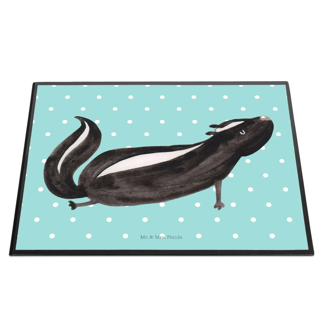 Desk pad skunk yoga desk, girl, office, Desk pad, underlay, children, Skunk, Wild animal, Predator, Laugh, Love, Stinker, Namaste, Live, Stinky, Yoga