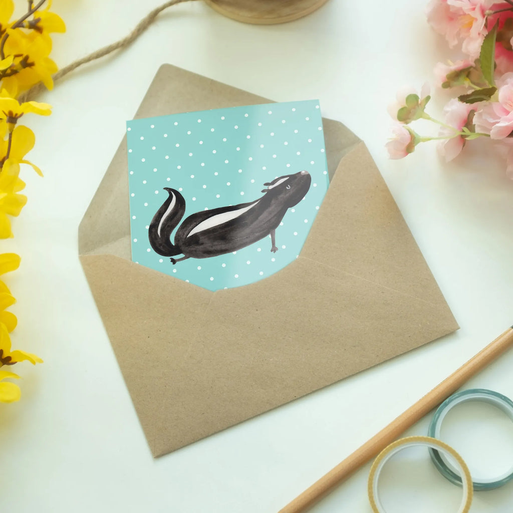 Grußkarte Stinktier Yoga Motivkarte, spruchkarte, Klappkarte, neujahrskarte, Grußkarte, weihnachtskarten, Glückwunschkarte, abiturkarte, jubiläumskarte, hochzeitskarten, Grußkarten, glückwunschkarten, genesungskarte, Beileidskarte, valentinstagskarte, babykarte, firmungskarte, einladungskarten, dankeskarten, vatertagskarte, kommunionskarte, osterkarten, osterkarte, Skunk, Stinktier, Namaste, Lache, Stinki, Liebe, Stinker, Lebe, Wildtier, Yoga, Raubtier