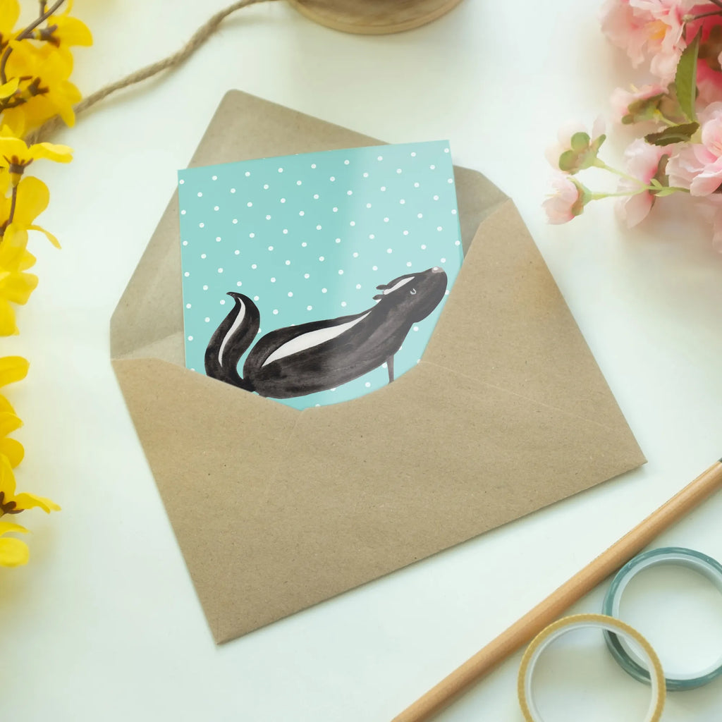 Grußkarte Stinktier Yoga Motivkarte, spruchkarte, Klappkarte, neujahrskarte, Grußkarte, weihnachtskarten, Glückwunschkarte, abiturkarte, jubiläumskarte, hochzeitskarten, Grußkarten, glückwunschkarten, genesungskarte, Beileidskarte, valentinstagskarte, babykarte, firmungskarte, einladungskarten, dankeskarten, vatertagskarte, kommunionskarte, osterkarten, osterkarte, Skunk, Stinktier, Namaste, Lache, Stinki, Liebe, Stinker, Lebe, Wildtier, Yoga, Raubtier