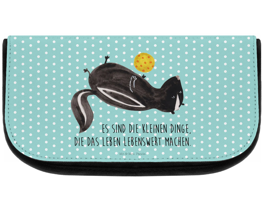 Kosmetiktasche Stinktier Ball Beautybag, Waschbeutel, Necessaire, kleines Täschchen, Schminktasche, utensilientasche, Kulturbeutel, Make-Up Bag, reiseschminktasche, kosmetik beutel, Kosmetiktasche, hygiene tasche, toilettenbeutel, Toilettentasche, zubehörtasche, reise kosmetiktasche, Schminkbeutel, Schminktäschchen, Waschtasche, beauty tasche, Beauty Bag, kulturtäschchen, Kulturtasche, bad tasche, kosmetiktäschchen, Reisenecessaires, beauty case, Organizer Tasche, Stinktier, Skunk, Weisheit, Raubtier, Wildtier, Stinker, Verspielt, Stinki