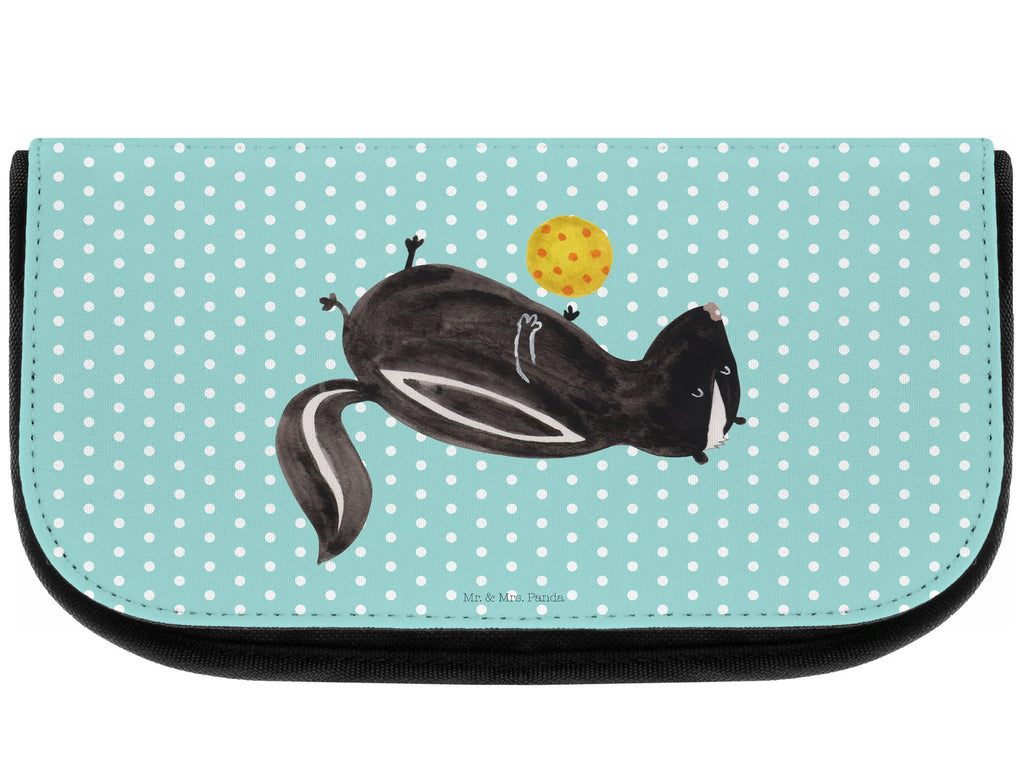 Kosmetiktasche Stinktier Ball Beautybag, Waschbeutel, Necessaire, kleines Täschchen, Schminktasche, utensilientasche, Kulturbeutel, Make-Up Bag, reiseschminktasche, kosmetik beutel, Kosmetiktasche, hygiene tasche, toilettenbeutel, Toilettentasche, zubehörtasche, reise kosmetiktasche, Schminkbeutel, Schminktäschchen, Waschtasche, beauty tasche, Beauty Bag, kulturtäschchen, Kulturtasche, bad tasche, kosmetiktäschchen, Reisenecessaires, beauty case, Organizer Tasche, Stinktier, Skunk, Weisheit, Raubtier, Wildtier, Stinker, Verspielt, Stinki