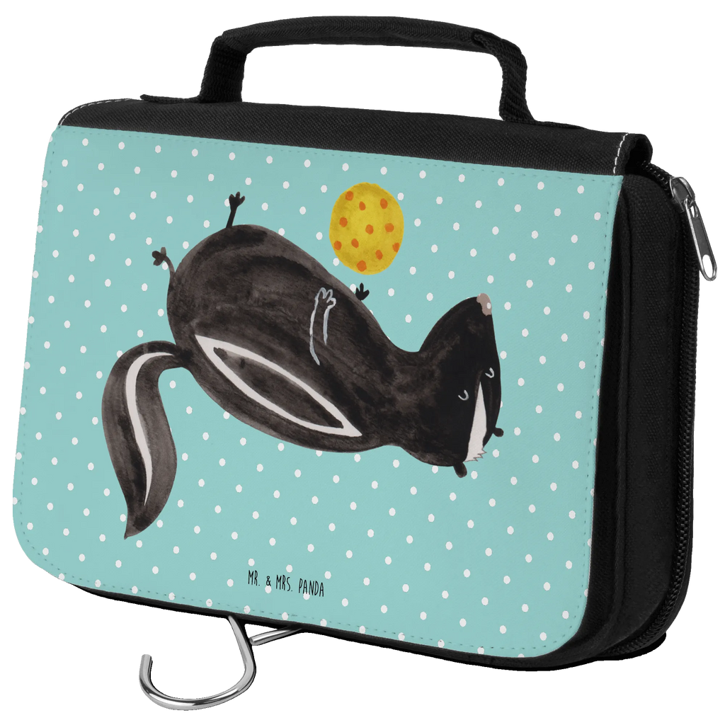 Wash bag skunk ball Toilet bag, Ladies, Cosmetic bag, Gentlemen, Wash bag, To hang up, Skunk, stinker, playful, stinky, wild animal, wisdom, predator, skunk