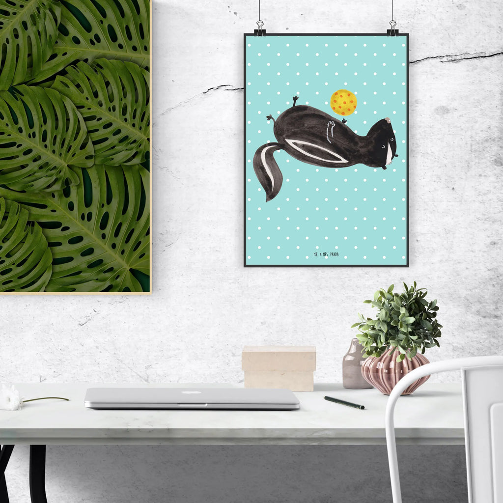 Poster Stinktier Ball wandkunst, Wanddeko Bild, Bild, Mr. & Mrs. Panda Poster, drucke, Kunstdruck, Wanddekoration, Poster, kunst für die wand, Wandposter, grafikposter, Deko Bild, kunstdruck poster, Wandbild, kunstposter, Designposter, wanddeko, Plakat, wanddruck, Bild für Wand, Wandschmuck, Posterdruck, Stinktier, Skunk, Stinki, Weisheit, Stinker, Wildtier, Verspielt, Raubtier