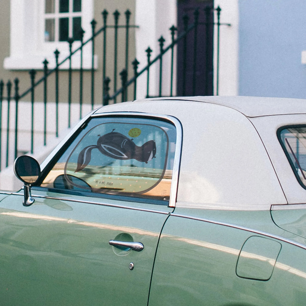 Car sun shade skunk ball windows, car, sun protection, children, family, back seat, sun visor, gift, Skunk, predator, stinker, stinky, playful, skunk, wild animal, wisdom