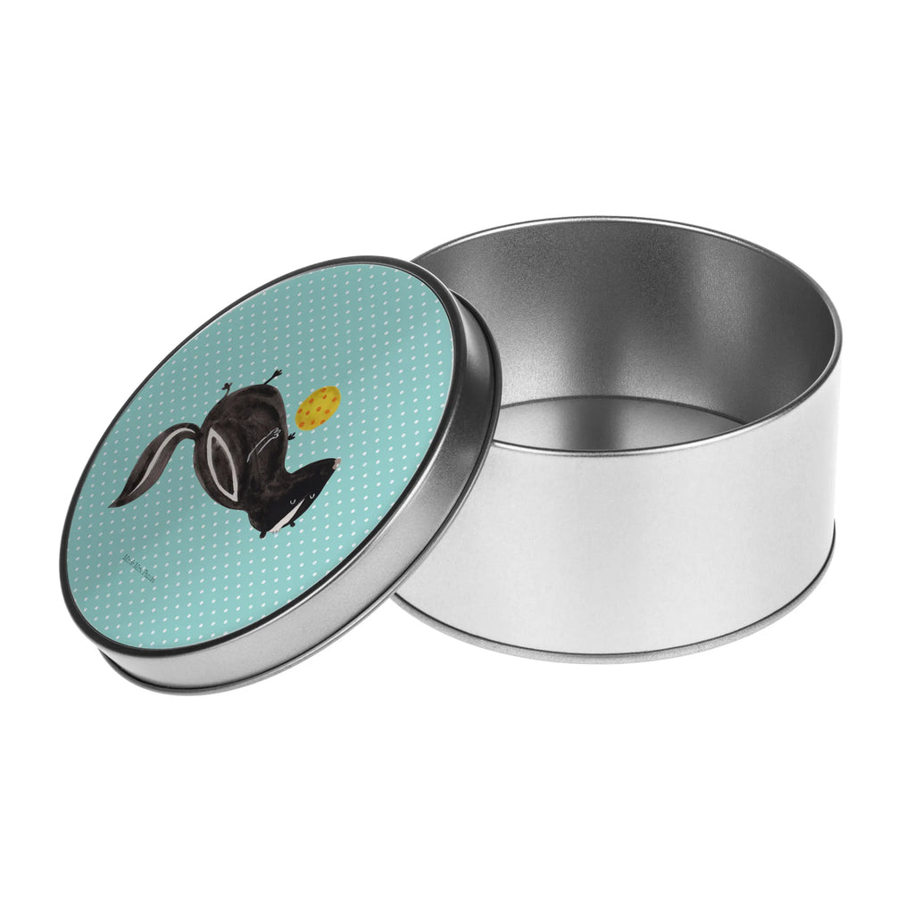 okrągła puszka z blachy skunks piłka Stinktier, Skunk