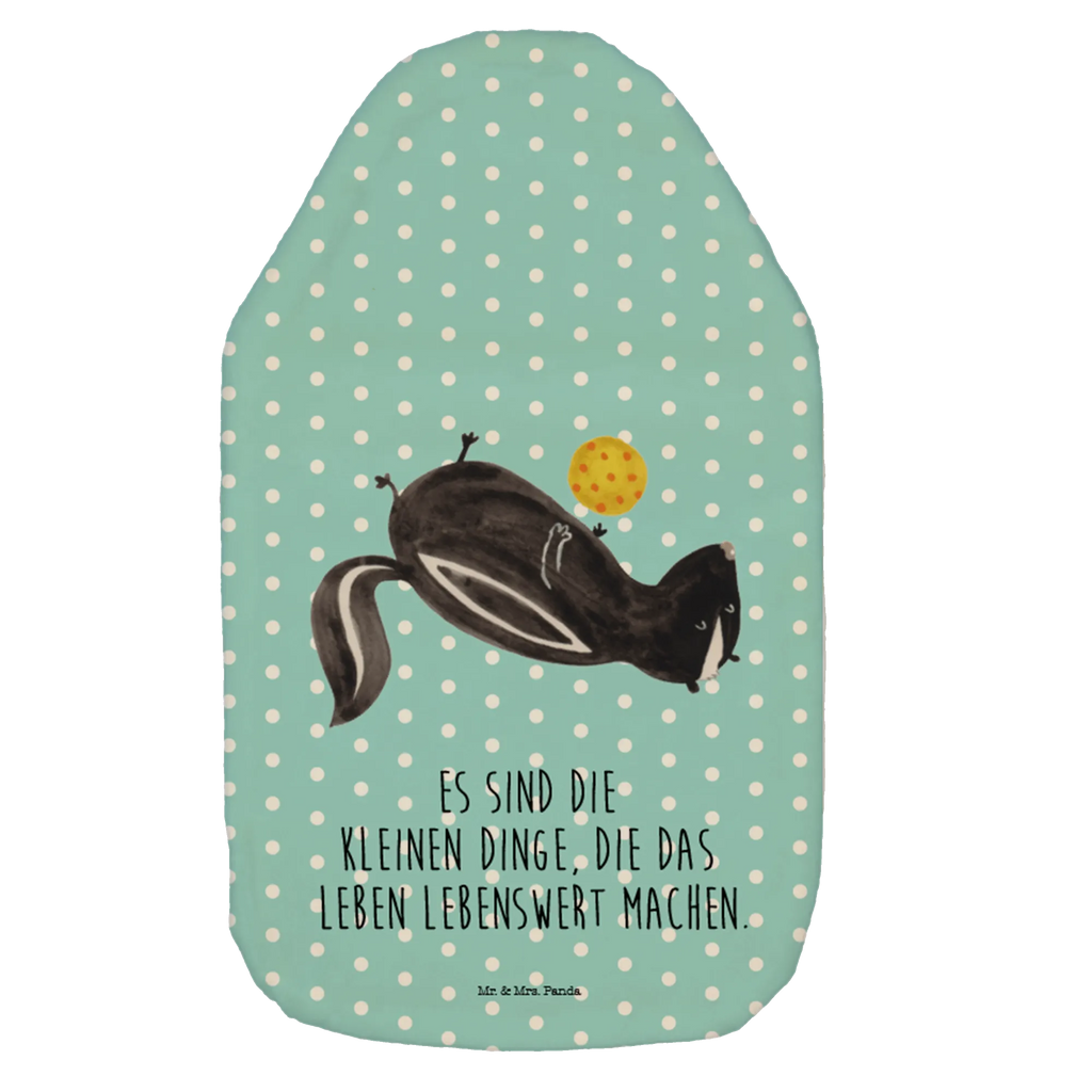 Termofor skunks piłka Körnerkissen, Kleine Wärmflasche, Wärmekissen, Wärmflaschenbezug, Wärmflasche mit Bezug, Wärmflasche, Kinderwärmflasche, Bettflasche, Stinktier, Skunk, Stinker, Wildtier, Raubtier, verspielt, Stinki, Weisheit