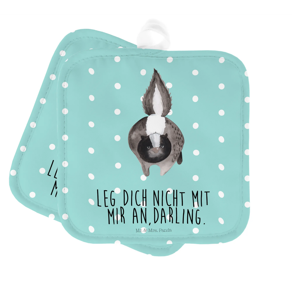 2-elementowy zestaw podkładek pod garnki skunks atak Stinktier, Skunk