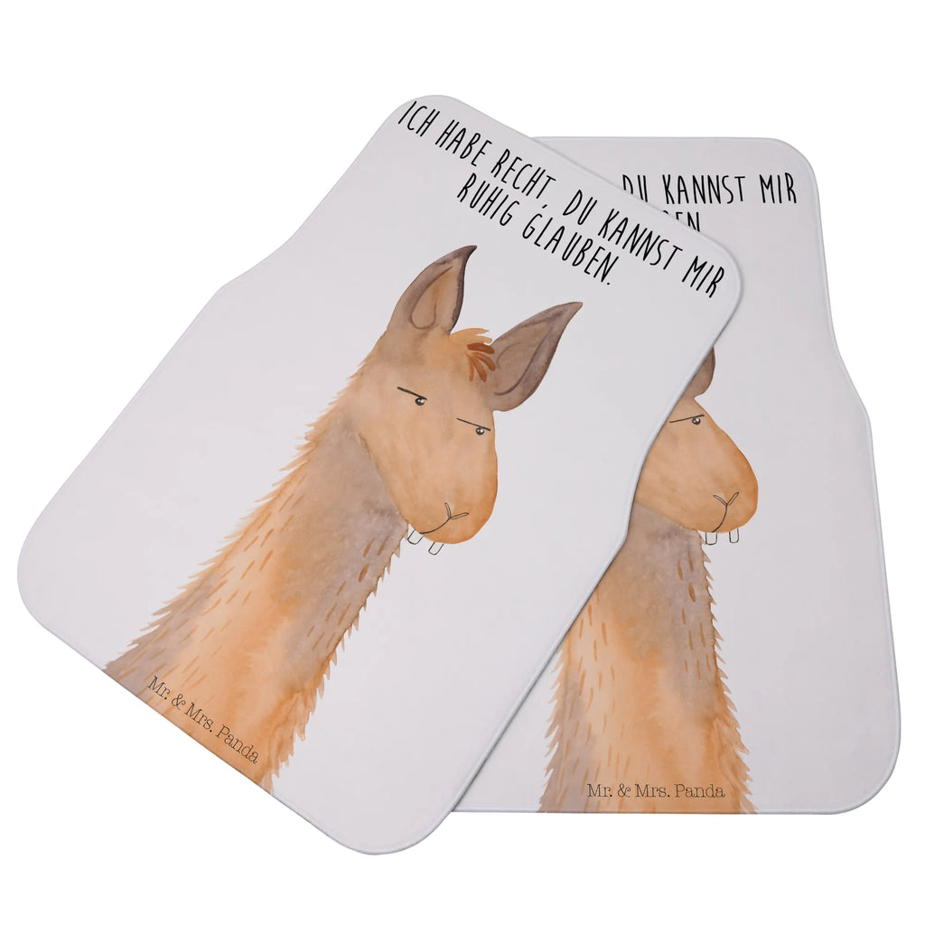 Mata samochodowa dla kierowcy głowa lamy zirytowany Lama, Alpaka