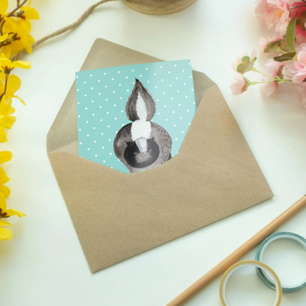 Grußkarte Stinktier Angriff kommunionskarte, neujahrskarte, osterkarten, Grußkarte, babykarte, Beileidskarte, weihnachtskarten, dankeskarten, valentinstagskarte, Grußkarten, abiturkarte, genesungskarte, jubiläumskarte, firmungskarte, spruchkarte, Klappkarte, vatertagskarte, osterkarte, Motivkarte, einladungskarten, Glückwunschkarte, hochzeitskarten, glückwunschkarten, Skunk, Stinktier, wütend, Stinki, Wildtier, Drohung, Raubtier, Stinker