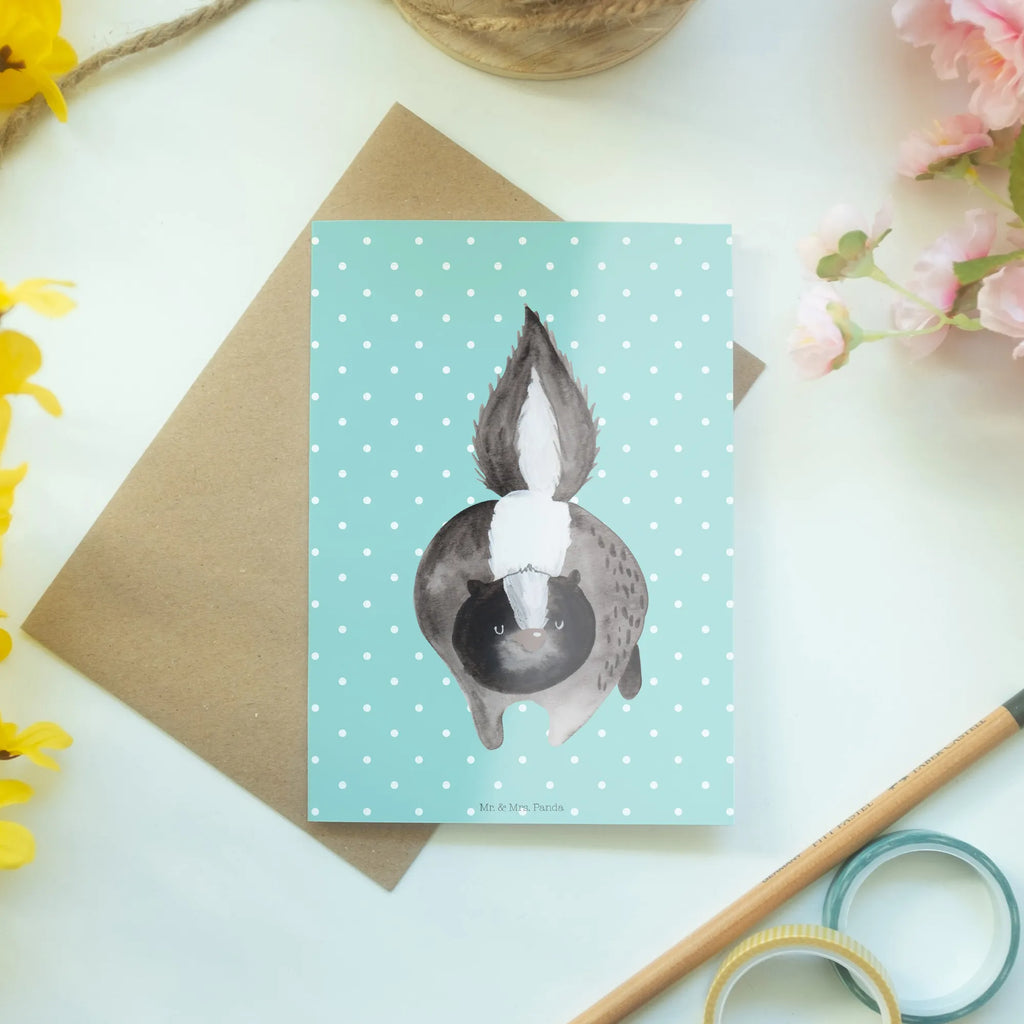 Grußkarte Stinktier Angriff kommunionskarte, neujahrskarte, osterkarten, Grußkarte, babykarte, Beileidskarte, weihnachtskarten, dankeskarten, valentinstagskarte, Grußkarten, abiturkarte, genesungskarte, jubiläumskarte, firmungskarte, spruchkarte, Klappkarte, vatertagskarte, osterkarte, Motivkarte, einladungskarten, Glückwunschkarte, hochzeitskarten, glückwunschkarten, Skunk, Stinktier, wütend, Stinki, Wildtier, Drohung, Raubtier, Stinker