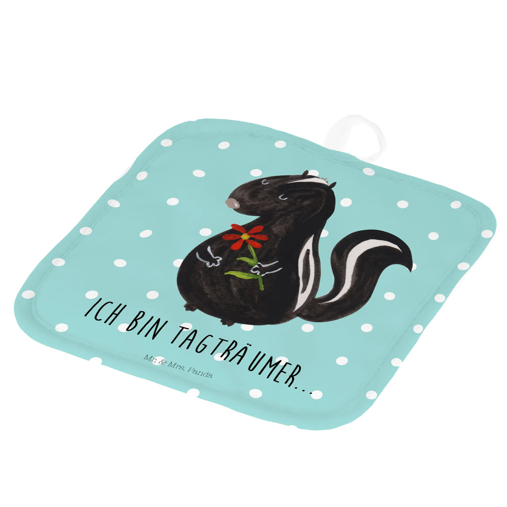 2er Set Topflappen  Stinktier Blume Ofenhandschuh, Topflappen, Topflappen 2er Set, Topflappenset, Topflappen mit Spruch, Ofenhandschuhe, Topflappen Set, Topfhandschuh, Topfuntersetzer, Topfhandschuhe, Topflappen lustig, Schöne Topflappen, Stinktier, Skunk, Stinker, Dreams, Tagträumer, Wildtier, verträumt, Stinki, Raubtier, Träume