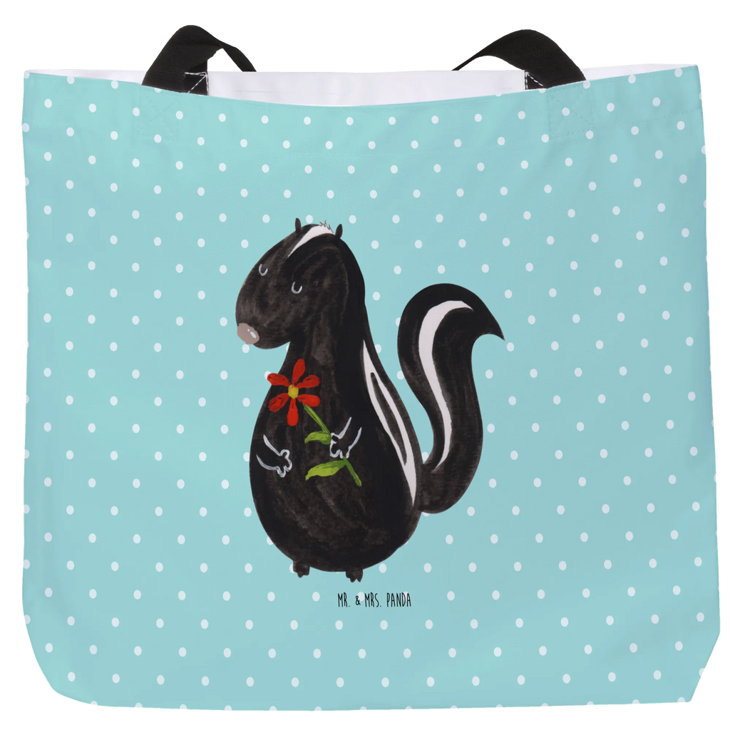 Shopper skunks kwiat Schultasche, Alltagstasche, Freizeittasche, Einkaufsbeutel, Tragebeutel, Einkaufstasche, Strandtasche, Schulbeutel, XXL Tasche, Shopper, Schultertasche, Ausflug, Stofftasche, Tüte, XL, Beutel, Stinktier, Skunk, Wildtier, Stinki, Verträumt, Träume, Raubtier, Dreams, Stinker, Tagträumer