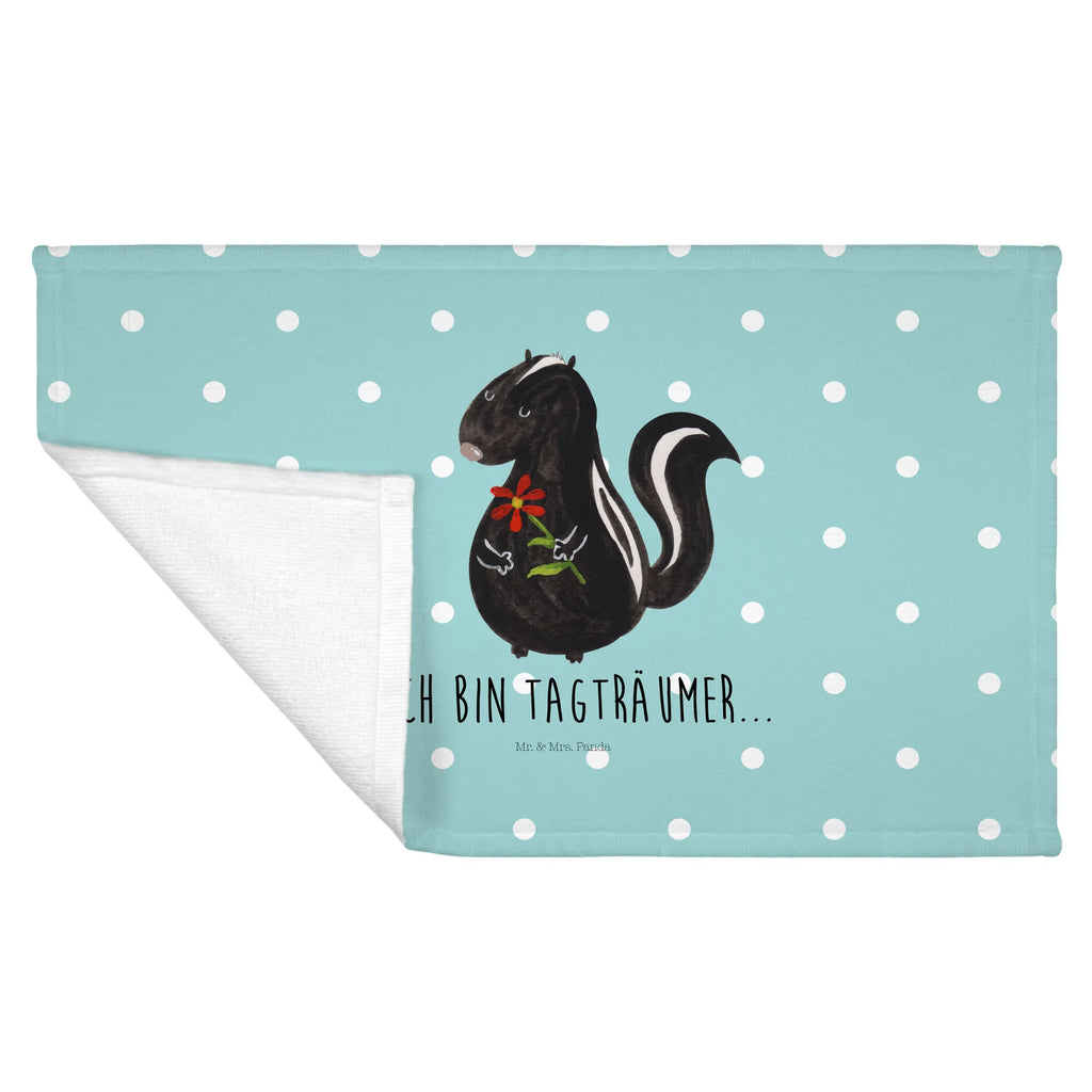 Hand towel skunk flower towels, bath towel, big, children, baby, bathroom, Towel, Skunk, dreamy, dreams, stinker, stink, skunk, predator, wild animal, daydreamer