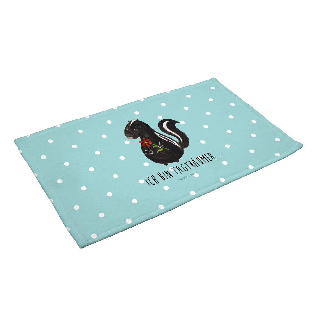 Hand towel skunk flower towels, bath towel, big, children, baby, bathroom, Towel, Skunk, dreamy, dreams, stinker, stink, skunk, predator, wild animal, daydreamer