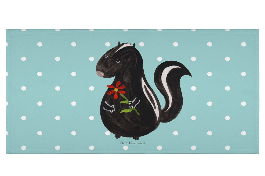 Hand towel skunk flower towels, bath towel, big, children, baby, bathroom, Towel, Skunk, dreamy, dreams, stinker, stink, skunk, predator, wild animal, daydreamer