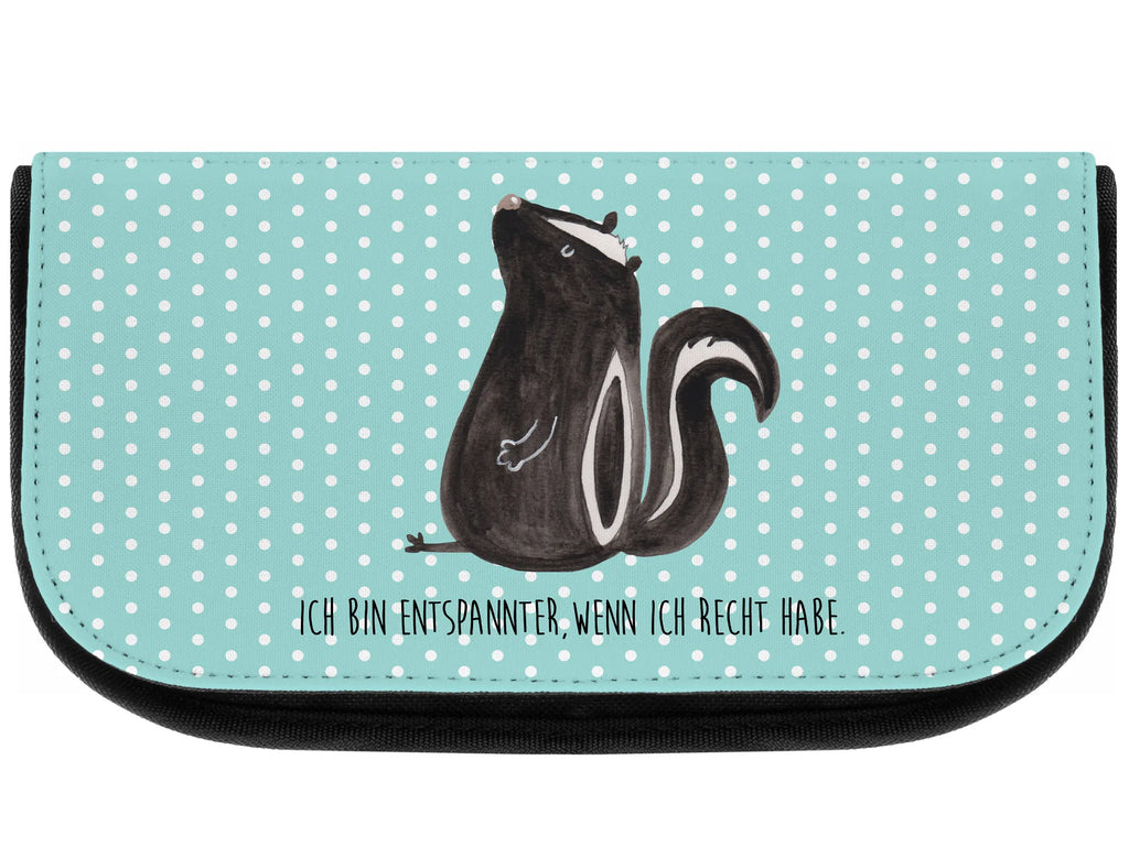 Kosmetiktasche Stinktier Sitzen Make-Up Bag, Kosmetiktasche, Waschtasche, kleines Täschchen, bad tasche, beauty case, toilettenbeutel, beauty tasche, Schminktäschchen, Reisenecessaires, kosmetiktäschchen, hygiene tasche, Toilettentasche, reise kosmetiktasche, Kulturtasche, Waschbeutel, Kulturbeutel, Beauty Bag, Necessaire, zubehörtasche, reiseschminktasche, Organizer Tasche, kosmetik beutel, Schminkbeutel, kulturtäschchen, utensilientasche, Schminktasche, Beautybag, Skunk, Stinktier, Stinker, Büro, Recht, Raubtier, Spruch, Besserwisser, Wildtier, Stinki