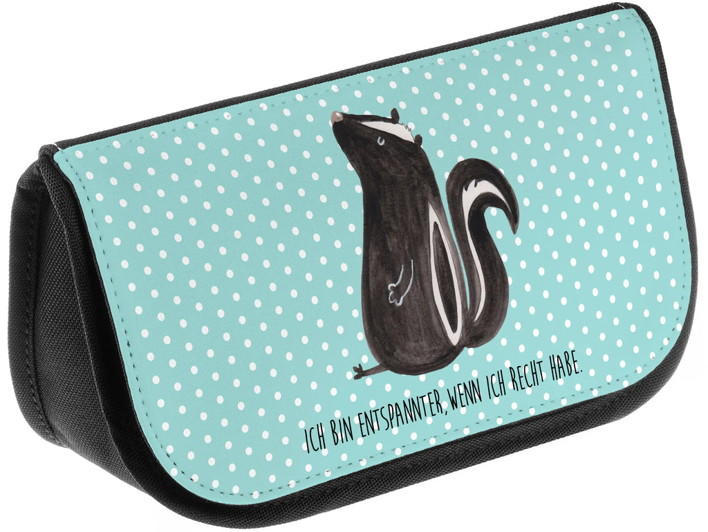 Kosmetiktasche Stinktier Sitzen Make-Up Bag, Kosmetiktasche, Waschtasche, kleines Täschchen, bad tasche, beauty case, toilettenbeutel, beauty tasche, Schminktäschchen, Reisenecessaires, kosmetiktäschchen, hygiene tasche, Toilettentasche, reise kosmetiktasche, Kulturtasche, Waschbeutel, Kulturbeutel, Beauty Bag, Necessaire, zubehörtasche, reiseschminktasche, Organizer Tasche, kosmetik beutel, Schminkbeutel, kulturtäschchen, utensilientasche, Schminktasche, Beautybag, Skunk, Stinktier, Stinker, Büro, Recht, Raubtier, Spruch, Besserwisser, Wildtier, Stinki
