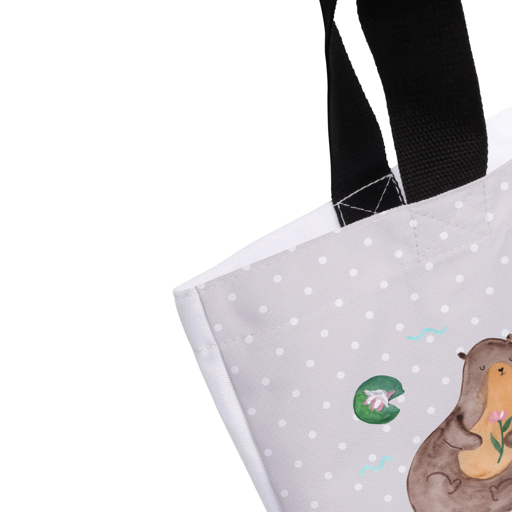 Shopper otter Water Lily Schultertasche, Beutel, Einkaufsbeutel, Schulbeutel, Strandtasche, Freizeittasche, Stofftasche, Tragebeutel, Shopper, XXL Tasche, Einkaufstasche, XL, Tüte, Schultasche, Ausflug, Alltagstasche, Otter, Fischotter, Seeotter, Otter Seeotter See Otter