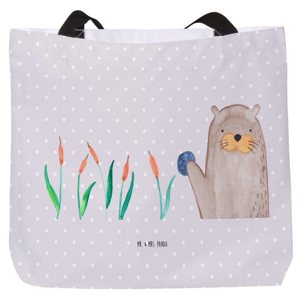 Shopper wydra kamień Schulbeutel, Strandtasche, Tasche, Einkaufstasche, Beutel, Freizeittasche, Schultasche, Shopper, Alltagstasche, Tragebeutel, Einkaufsbeutel, Otter, Fischotter, Seeotter, Otter Seeotter See Otter
