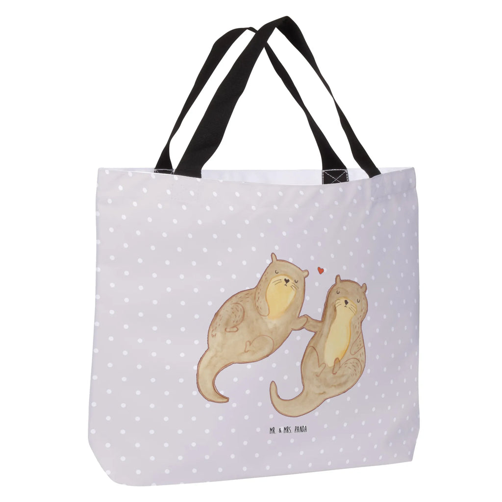Shopper otter holding hands Freizeittasche, Tragebeutel, Einkaufstasche, Tüte, Shopper, Stofftasche, XXL Tasche, Schulbeutel, Schultertasche, Ausflug, Alltagstasche, Strandtasche, XL, Schultasche, Beutel, Einkaufsbeutel, Otter, Fischotter, Seeotter, Otter Seeotter See Otter