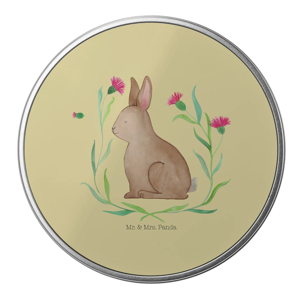 Round tin Hare Sit cookie tin, storage tin, storage, gift box, tin can, tin, Easter, Easter bunny, Easter greetings, Rabbit, Hare, Greetings, Love, Happy Easter, Easter flower