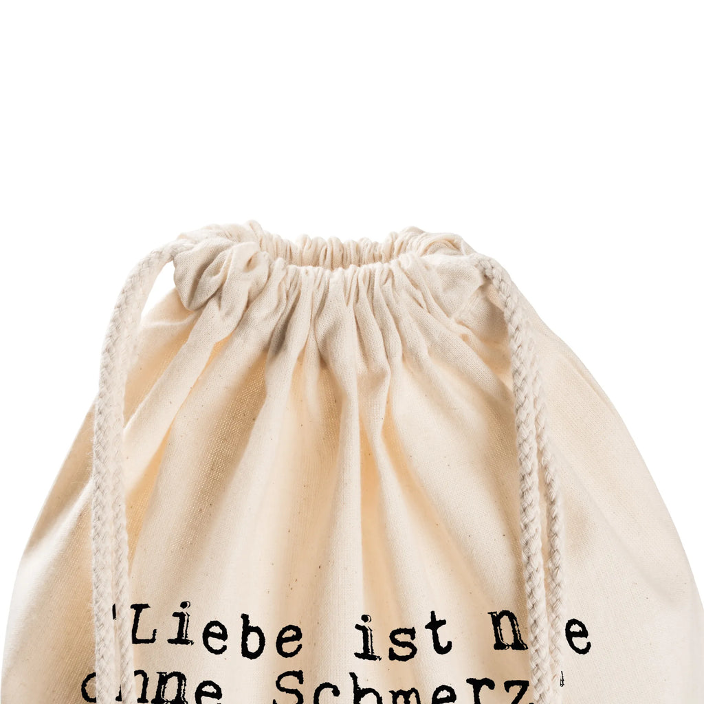 Drawstring bag "Liebe ist nie ohne... bag, hipster, jute bag, carrier bag, gym bag, sports bag, saying, sayings, funny, wisdom, quotes, Sayings Proverbs Wisdom Quotes Funny Wisdom Words