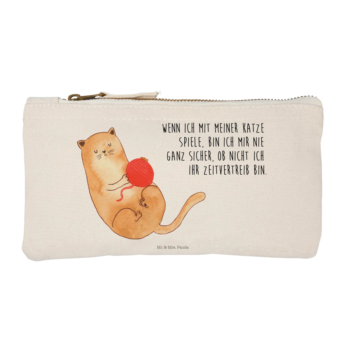 Make-up bag Cat Wool cat owner, gift for cat lover, cat decoration, cat fancier, cat lover, cat fan, cat image, love cats, mama cat, housecat, kitten, meow, kitty, tomcat, animal lover, cat stuff, fan merchandise, funny cat gifts, cat motto, cat sayings, funny cats, pet, play, ball of wool, pussy, playful, wool