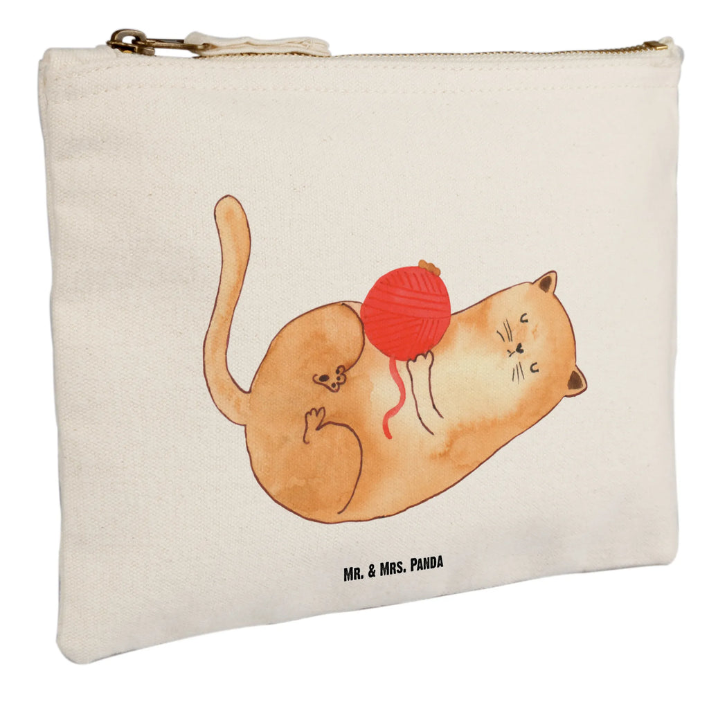 Make-up bag Cat Wool cat, tomcat, kitty, meow, kitten, housecat, mama cat, love cats, cat image, cat fan, cat lover, cat fancier, cat decoration, gift for cat lover, cat owner, funny cats, cat sayings, cat motto, funny cat gifts, fan merchandise, cat stuff, animal lover, ball of wool, pussy, play, wool, pet, playful, cats, Cats