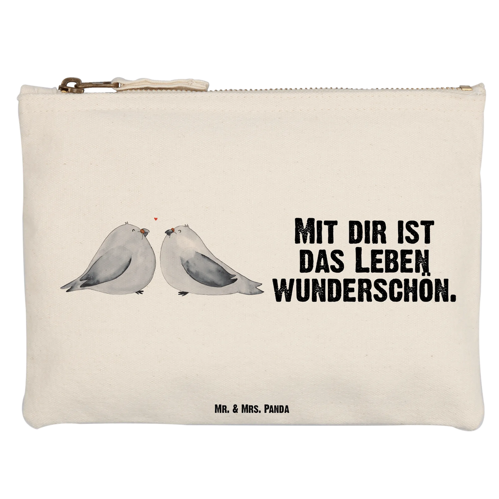 Schminktasche Turteltauben Liebe Federmappe, Schminktasche, Schminkbeutel, Mäppchen, toiletry bag, Stiftemäppchen, beauty tasche, Schminktäschchen, Waschtasche, Kosmetiktasche, Kulturtasche, Kosmetikbeutel, utensilientasche, aufbewahrungstasche, kosmetiktäschchen, Schlampermäppchen, Waschbeutel, aufbewahrungsbeutel, beauty case, pencil case, Etui, Kulturbeutel, pinsel tasche, Freundin, Liebe, Ehefrau, Ehemann, Partner, Verlobung, Freund, Jahrestag, Hocheitstag, Heiratsantrag, Liebesgeschenk, Heiraten, Turteltauben, Turteltäubchen, Verliebt, Verheiratet, Hochzeitstag, Verlobt, Liebesbeweis, Geschenk Hochzeit, Tauben, Geschenk Freund, Geschenk Freundin