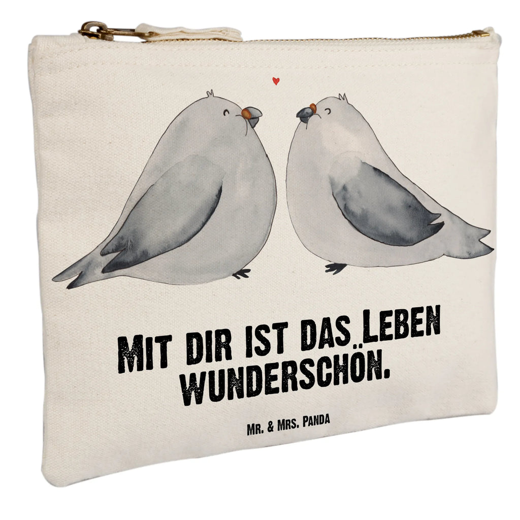Schminktasche Turteltauben Liebe Federmappe, Schminktasche, Schminkbeutel, Mäppchen, toiletry bag, Stiftemäppchen, beauty tasche, Schminktäschchen, Waschtasche, Kosmetiktasche, Kulturtasche, Kosmetikbeutel, utensilientasche, aufbewahrungstasche, kosmetiktäschchen, Schlampermäppchen, Waschbeutel, aufbewahrungsbeutel, beauty case, pencil case, Etui, Kulturbeutel, pinsel tasche, Freundin, Liebe, Ehefrau, Ehemann, Partner, Verlobung, Freund, Jahrestag, Hocheitstag, Heiratsantrag, Liebesgeschenk, Heiraten, Turteltauben, Turteltäubchen, Verliebt, Verheiratet, Hochzeitstag, Verlobt, Liebesbeweis, Geschenk Hochzeit, Tauben, Geschenk Freund, Geschenk Freundin