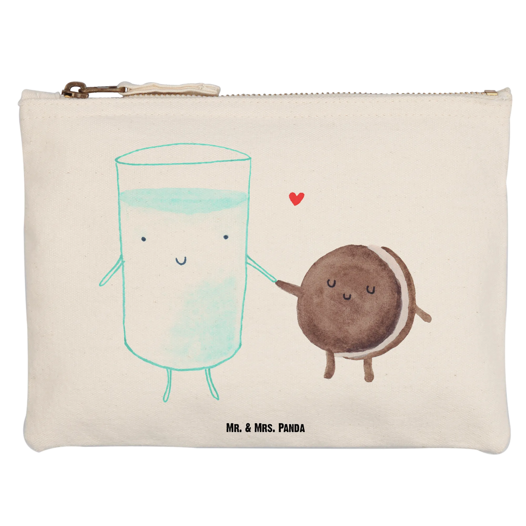 torebka na makijaż mleko ciastko Mäppchen, Kulturtasche, Schminktasche, Kulturbeutel, Kosmetiktasche, pinsel tasche, toiletry bag, aufbewahrungsbeutel, Waschbeutel, pencil case, Schlampermäppchen, utensilientasche, aufbewahrungstasche, Federmappe, Waschtasche, Stiftemäppchen, beauty tasche, Schminktäschchen, Etui, Schminkbeutel, Kosmetikbeutel, beauty case, kosmetiktäschchen, Lustige Sprüche, Tiermotive, Tiere, Gute Laune, Milch, Keks, Cookie, Milk, Motiv Süß, Romantisch, Kaffee, Kekse, Perfektes Paar, Einladung Frühstück