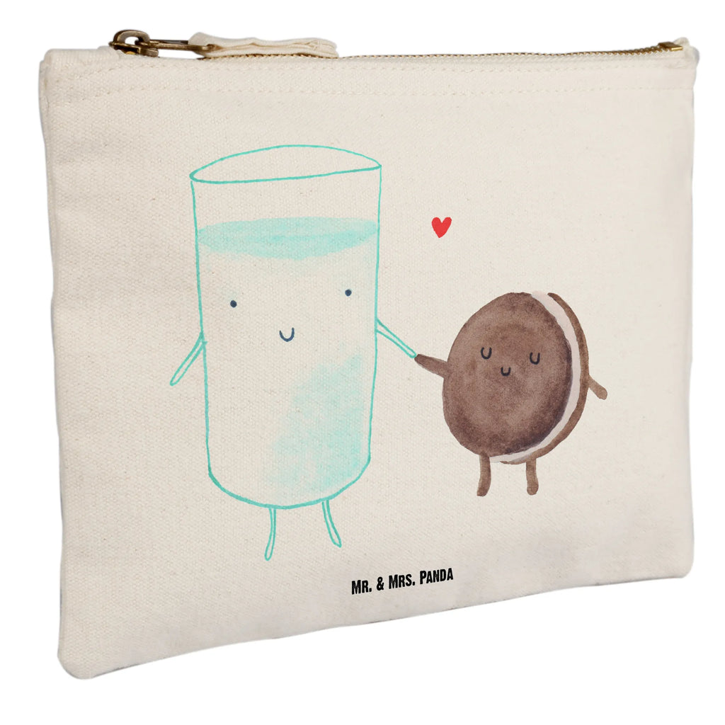 torebka na makijaż mleko ciastko Mäppchen, Kulturtasche, Schminktasche, Kulturbeutel, Kosmetiktasche, pinsel tasche, toiletry bag, aufbewahrungsbeutel, Waschbeutel, pencil case, Schlampermäppchen, utensilientasche, aufbewahrungstasche, Federmappe, Waschtasche, Stiftemäppchen, beauty tasche, Schminktäschchen, Etui, Schminkbeutel, Kosmetikbeutel, beauty case, kosmetiktäschchen, Lustige Sprüche, Tiermotive, Tiere, Gute Laune, Milch, Keks, Cookie, Milk, Motiv Süß, Romantisch, Kaffee, Kekse, Perfektes Paar, Einladung Frühstück